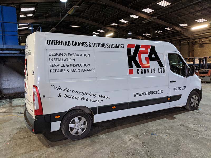 KGA service vehicle - looking after your overhead cranes and lifting equipment